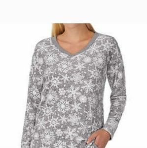 Nautical fleece top/sleep shirt